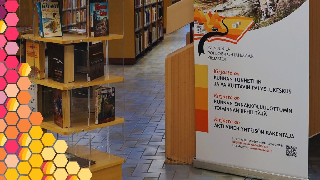 Kuva Kajaanin kirjastosta Visio 2025 -alaosasta.